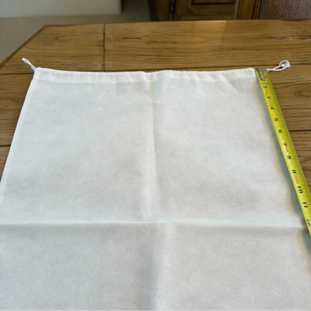White Laundry Bag with Drawstring
